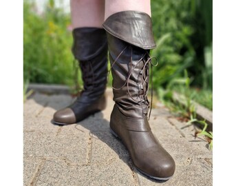 Viking Boots, renaissance boots, pirate boots, medieval boots, cosplay boots,retro boots, lace up boots