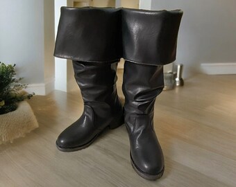 Piratenstiefel,Wikingerstiefel,Renaissance Stiefel,Mittelalter,Cosplay Stiefel,Retro Stiefel,Kniehohe Stiefel