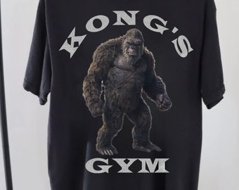 Kong's Gym Shirt, Godzilla x Kong The New Empire shirt, Godzilla vs Kong tshirt, kong skull island, monsterverse, King Kong Movie 2024 Shirt