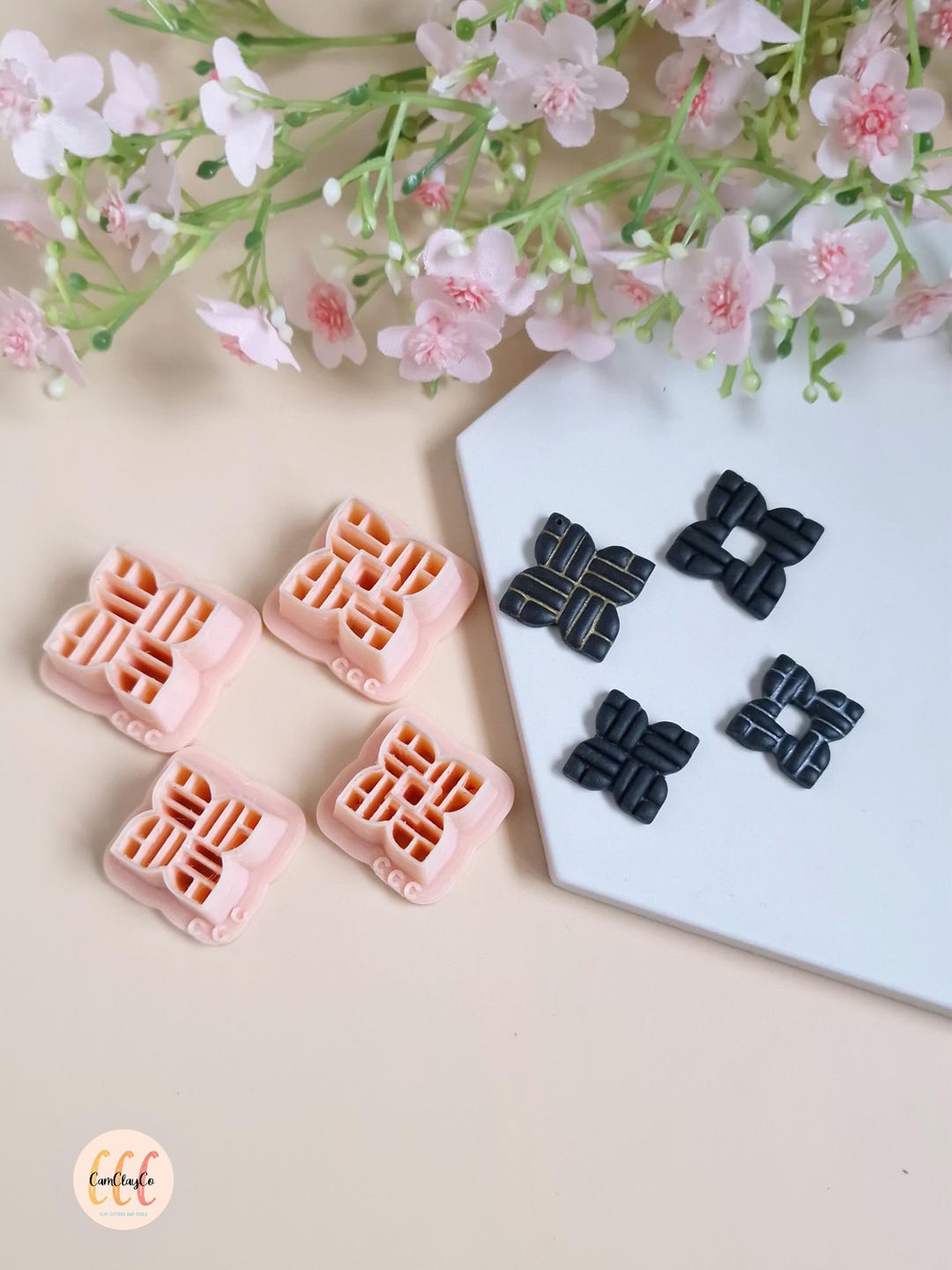25 Emporte-pièces Argile Polymère Bohème Orange - Formes Variées (Fleur, Papillon, Étoile…) Pour Bijoux DIY