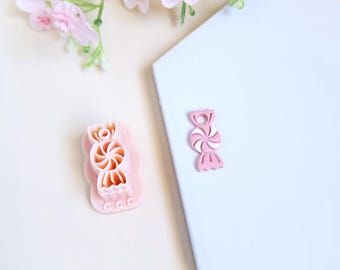3D Candy Cookie Cutters for Polymer Clay Jewelry Making, Interchangeable Hoop Earring Tassels
