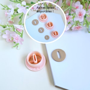 Cortador de galletas con forma de donut ovalado 3D para hacer joyas de arcilla polimérica y aretes de aro intercambiables.