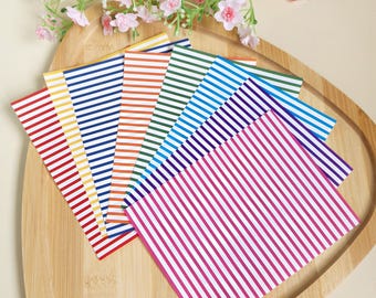 Water-soluble transfer sheet - Colored lines