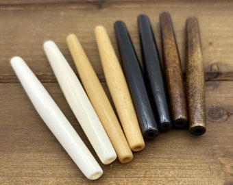 10-delige 3" haarpijpkralen van been – wit, antiek, zwart of goudbruin – met de hand gesneden buiskralen van buffelbeen voor sieraden, chokers en ambachten