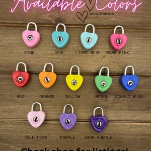 10pc Rose Pink Heart Locks, Heart Padlocks, Mini Locks, Valentines Day ...