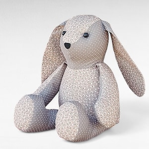 Memory Bunny Pattern, Keepsake Bunny Sewing Pattern, Rabbit Soft Toy ...