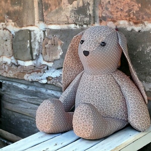 Memory Bunny Pattern, Keepsake Bunny Sewing Pattern, Rabbit Soft Toy ...