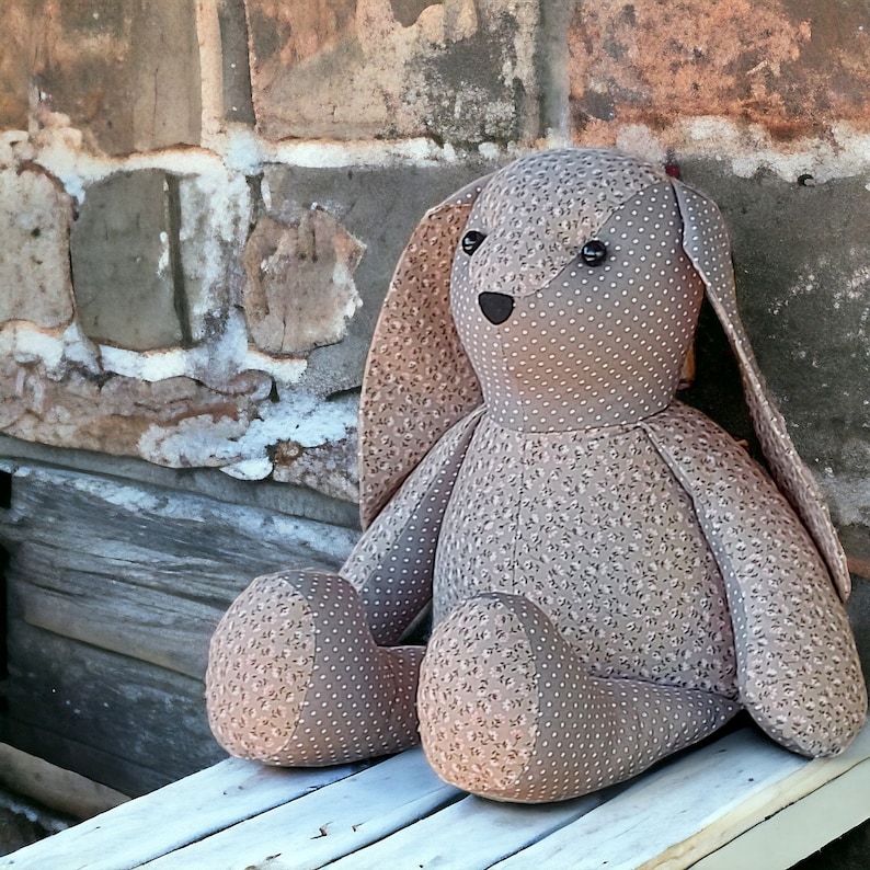 Memory Bunny Sewing Pattern: Keepsake Rabbit Soft Toy (PDF Pattern) - Etsy