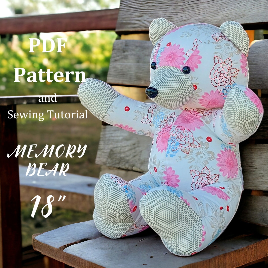 memory-bear-pattern-make-teddy-bear-keepsake-bear-sewing-pattern-etsy