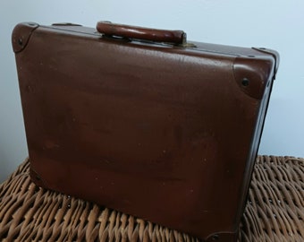 Vintage suitcase  . Case luggage .