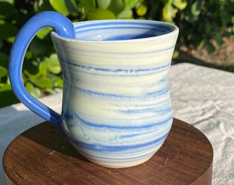 Swirly Blue Coffee Mug