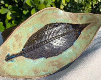 Leaf Imprint Dish for Rings, Jewelry, Home Decor