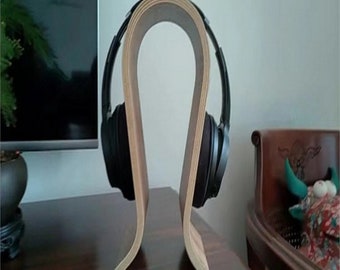 Support de casque en bois artisanal - Surprise d'anniversaire réfléchie