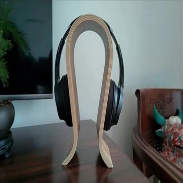 Artisan Wood Headset Stand - Thoughtful Birthday Surprise