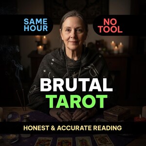 Lettura brutale dei tarocchi / Intuizione psichica onesta, risposte in giornata (resoconto scritto) / Psichici della California