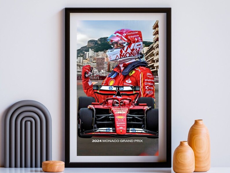Affiche F1 Grand Prix D'Australie Melbourne - Poster Ferrari, Impression Artisanale
