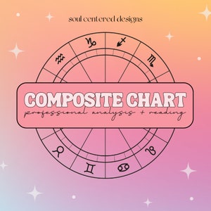 Carta compuesta, Lectura de astrología compuesta, Lectura de carta compuesta, Informe astrológico, Regalos para amigos