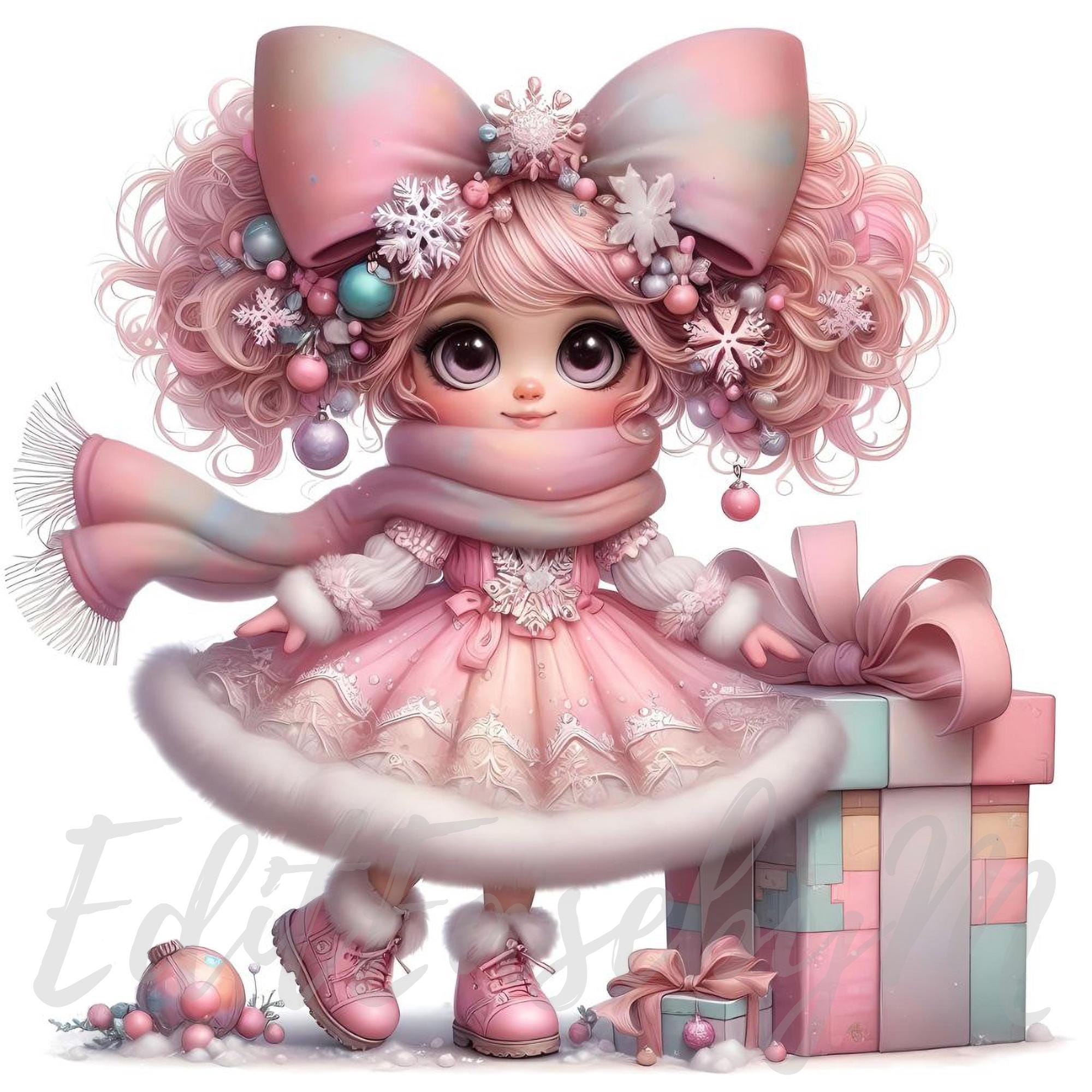 Pink Coquette Doll Clipart 10 High quality 300 DPI Jpegs Commercial Pink Coquette Doll Clipart 10 High quality 300 DPI Jpegs Commercial