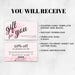 Editable Pink Coupon Card Template Custom Elegant Marketing Card for ...