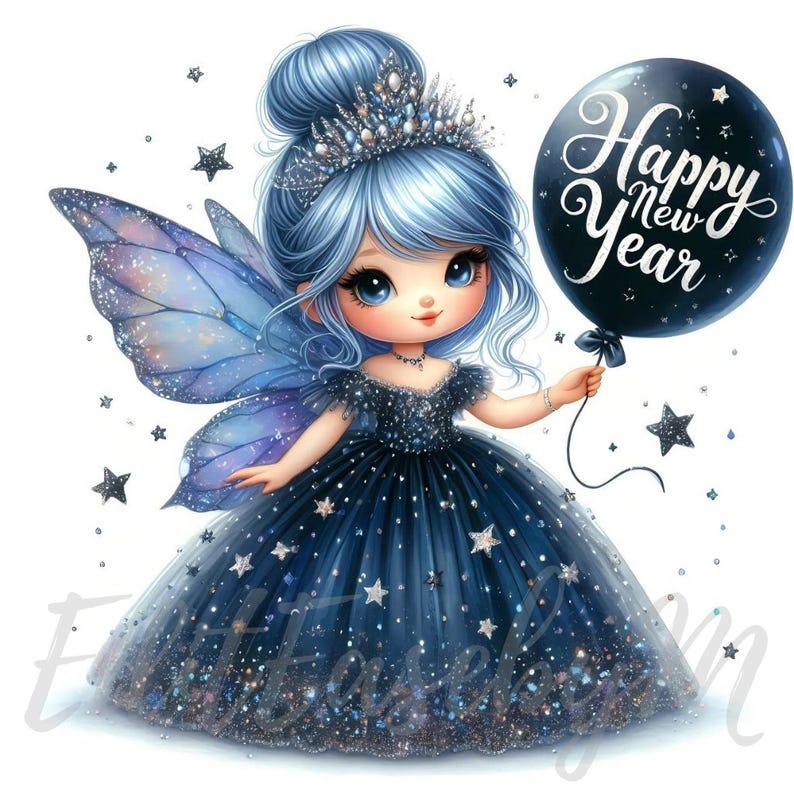 Sparkle Midnight Fairy Clipart 10 Highquality 300 DPI Jpegs Commercial