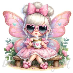 Heart Quirk Fairy Clipart 10 High-quality 300 DPI Jpegs Commercial
