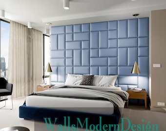 Upholstered soft bed headboard wall panel, bumper wall panels ( soft wall padding), wall coverin, cushion and padded boards, wall cushion
