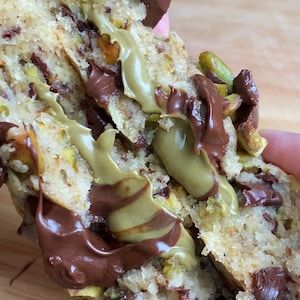 Pistachio-Stuffed Chunky Chocolate Cookie Recipe | Gourmet Cookie Recipe PDF | Easy Dessert Recipe | Soft & Gooey | Instant Download
