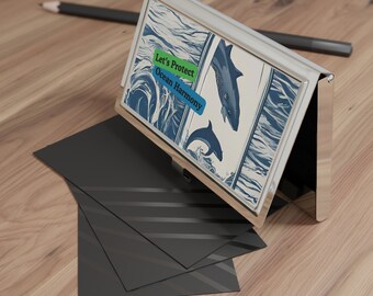 Nature-Inspired Sea Collection Ocean Harmony Business Card Holder | Protect & Promote with Style