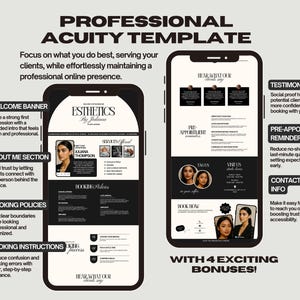 Pode incluir: Uma maquete em preto e branco de um site para um neg&oacute;cio de est&eacute;tica. O site apresenta um banner de boas-vindas, uma se&ccedil;&atilde;o sobre mim, pol&iacute;ticas de reserva, instru&ccedil;&otilde;es de reserva, depoimentos, lembretes pr&eacute;-agendamento, informa&ccedil;&otilde;es de contato/est&uacute;dio e uma se&ccedil;&atilde;o para ouvir o que nossos clientes dizem. O site tamb&eacute;m apresenta um bot&atilde;o de reserva e um bot&atilde;o de visita.