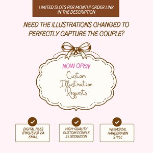Skurrile Hochzeitswebsite-Vorlage Canva Handgezeichnete Hochzeitseinladung für Hochzeitswebsite Handgezeichnete ästhetische Einladungen für Hochzeitswebseiten Quirky Save The Date Bild 9