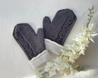 Women's mittens with lining "Frost"