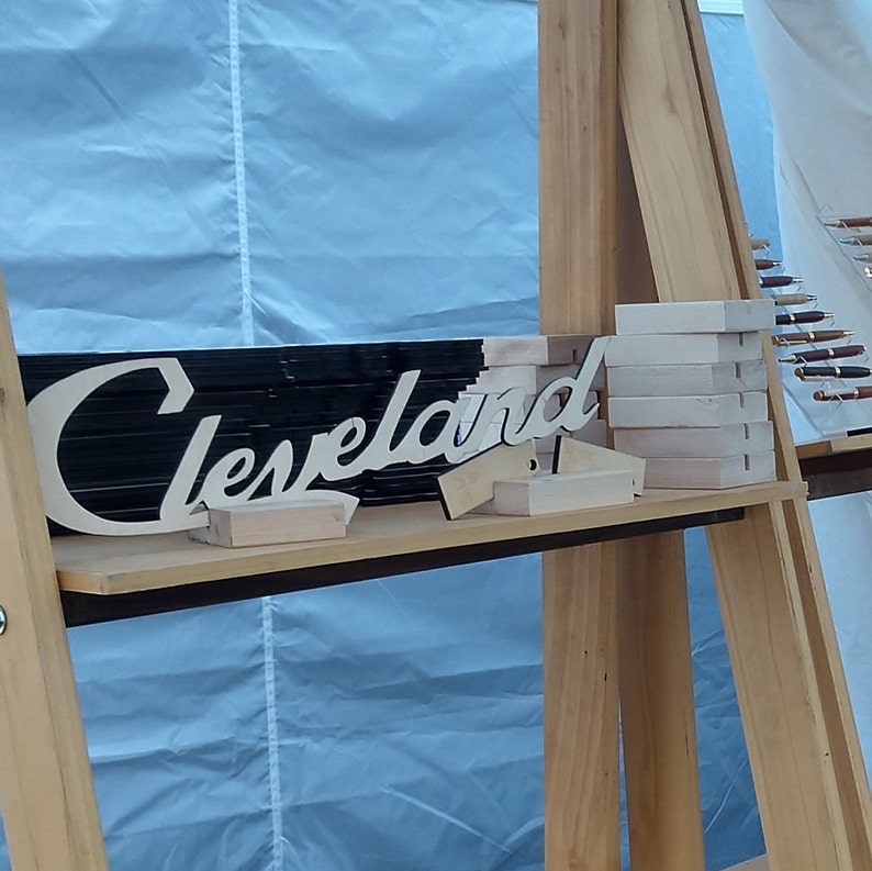 Cleveland sign with a base image 2