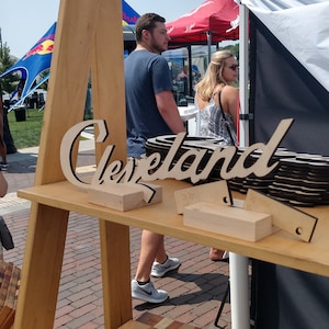 Cleveland sign with a base image 1