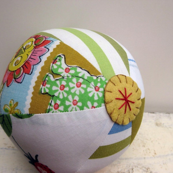 SAVE 50% - Enter code SAVE50 at checkout -Soft Cloth Ball - Vintage Mix --- Ready to Ship
