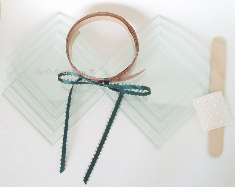 KIT Glass Coaster Kit COPPER use with your pressed Etsy