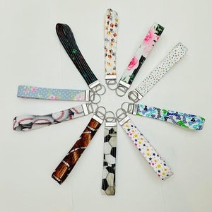 Quilted Fabric Wristlet Key Fob Key Chain Group 2