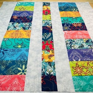 Boho  Mini Quilt Wall Hanging or Table Topper