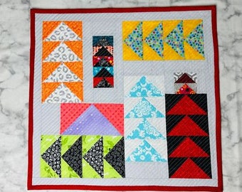 Flying Geese Mini Quilt or Table Topper or Candle Mat