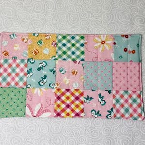 Springtime Mug Rug, Coaster, Candle Mat, or Mini Quilt