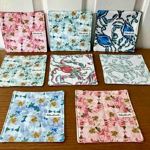 Posavasos o tapetes acolchados costeros vendidos individualmente