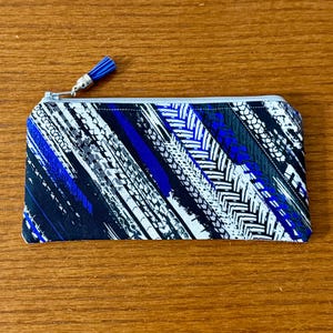 Bike Tire Tracks Pencil Zipper Pouch Cosmetic Pouch