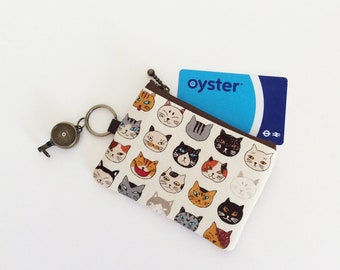 Travel pass case (Cat face)