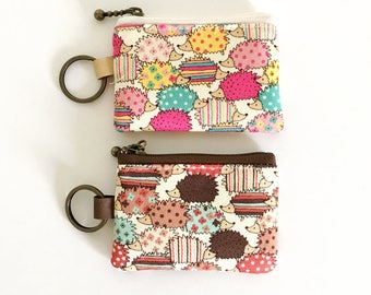 Key/coin purse  - hedgehog (2 colours)