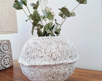 Decorative paper mache vase