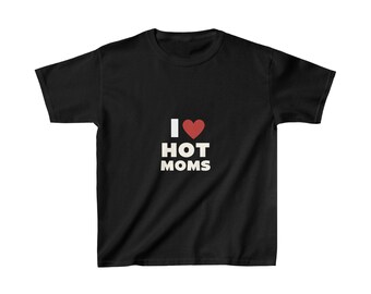 Maglietta per bambini in cotone pesante™ I Love Hot Moms