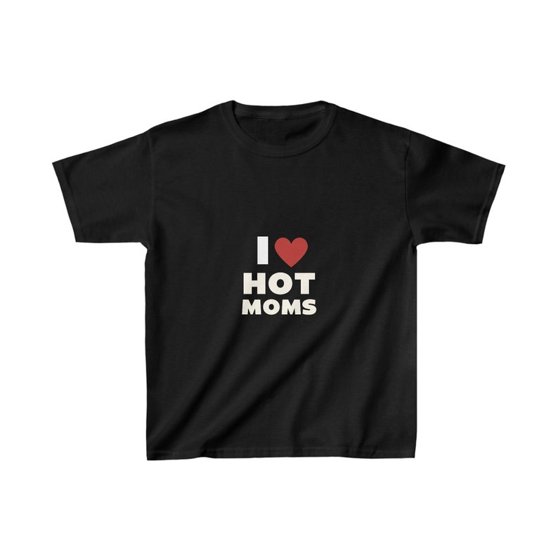 Kids Heavy Cotton™ Tee I Love Hot Moms image 1