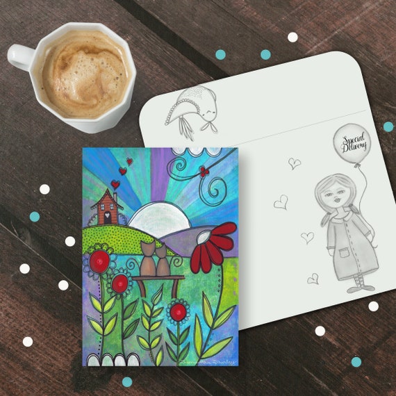 Watercolor Greeting Card Blank Inside 5x7 Printable Greeting Card Mary and Joseph Instant Download Hand Painted W111