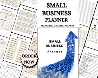 Comprehensive Small Business Planner | Digital Download for Streamlined Operations, Goal Setting & Financial Management