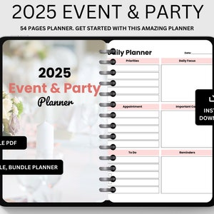 2025 Ultimate Event and Party Planner | Organize Unforgettable Celebrations Event & Party Planning Journal | Your Guide to Perfect Events.