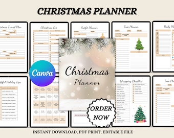 Comprehensive Christmas Planner | Digital Download for Efficient Holiday Planning & Celebration Management